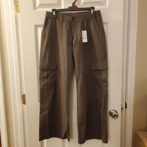 Pacsun J. Galt sz S gray wide leg cargo utility ripstop pant NWT gorpcore casual